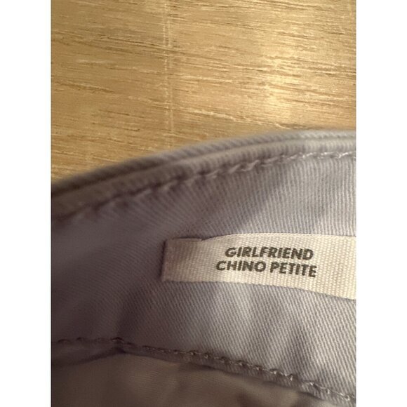 Loft Outlet Girlfriend Chino Petite Pants Size 12 Light Blue Womens Casual New - Picture 6 of 9